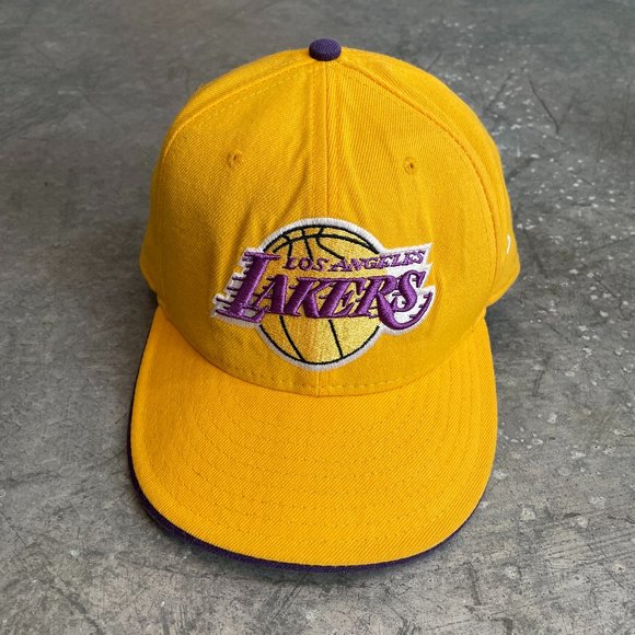 NBA Other - Los Angeles Lakers LAL New Era 59fifty NBA Fitted Cap Canary Yellow Purple 7 5/8